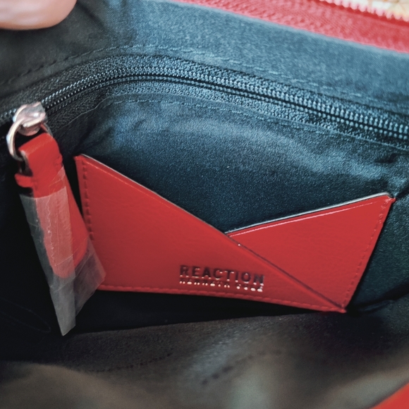 REACTION by KENNETH COLE | Hillary Style Crossbody Bag Handbag Lipstick Red NWT - Picture 6 of 7